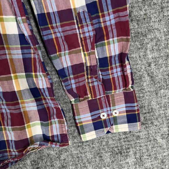 Southern Pines Shirt Men Extra Large Plaid Knit Relaxed Chore Trail Hike Camping - Picture 5 of 13